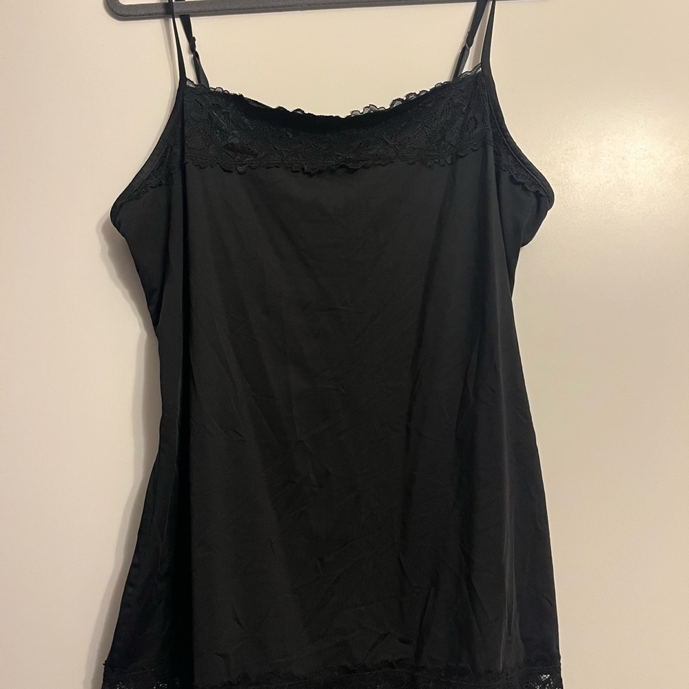 Maurices Black Lace Camisole Top